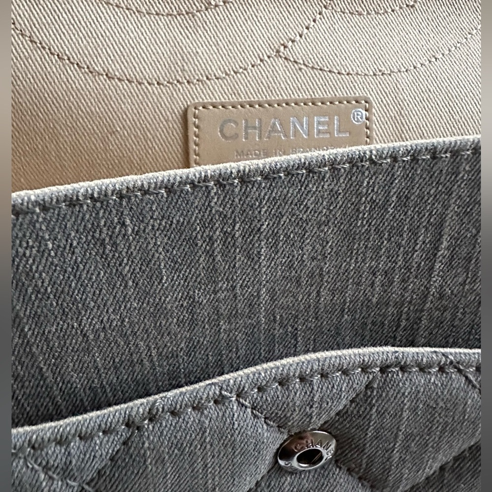 Chanel Denim Grey Reissue Medium Large Flap Bag - Picture 12 of 16